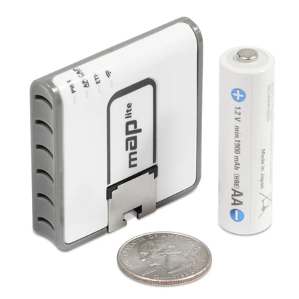 MIKROTIK mAP lite - Tiny size 2.4GHz Dual Chain access point with a 650MHz CPU, 64MB RAM and one Ethernet