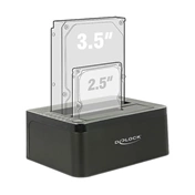 MOBIL RACK DELOCK Duál dokkoló állomás SATA HDD > USB 3.0 klónozási funkcióval