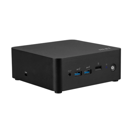 MSI Cubi NUC 1M barebone - Intel Core 7 150U, Wi-Fi 6E, Bluetooth, kártyaolvasó, 2db USB4, 2db Thunderbolt, 120W