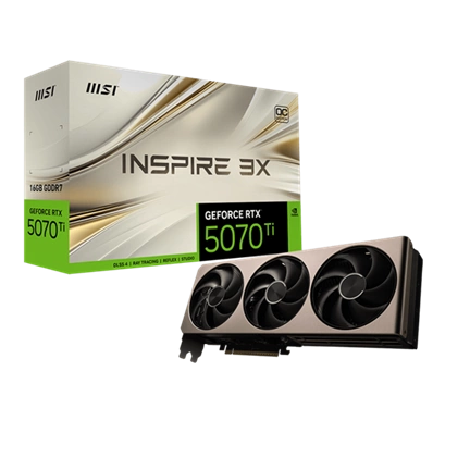 MSI GeForce RTX 5070 Ti 16G Inspire 3X OC videokártya