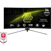 MSI MAG 345CQR monitor - 34", ívelt, 1000R, UWQHD, VA, 180Hz, 1ms