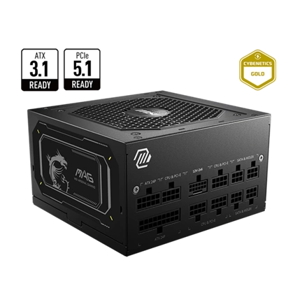 MSI MAG A750GL PCIE5 II tápegység - 750W, ATX3.1, PCIe5.1, 80 Plus Gold