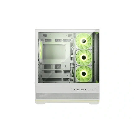 MSI MAG Pano 110R PZ White számítógépház - ATX, edzett üveg, 4db ARGB ventilátor