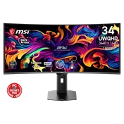 MSI MPG 341CQR QD-OLED monitor - 34" UWQHD, ívelt 1800R, 360Hz, 0,03ms GtG