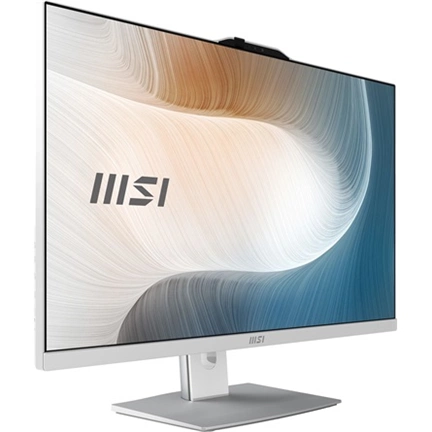 MSI Modern AM272P 12M-1093XEU AIO PC - 27" FHD, Intel Core i5-1235U, 16GB, 500GB SSD, nincs op. rendszer, fehér