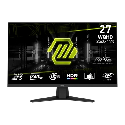 MSI Monitor GAMING MAG 274QF X24 RapidIPS 27" WQHD 2560x1440, 1000:1 CR, 250cd/m2, 1ms, 240Hz, DP, HDMI