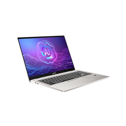 MSI Prestige A16 AI+ A3HMG-080 notebook 16" UHD+ OLED, Ryzen AI 9 365, 32GB LPDDR5x, 1TB SSD, Windows 11 Home, ezüst