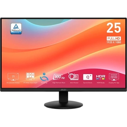 MSI Pro MP252L monitor - 24,5" FHD, IPS, 100Hz