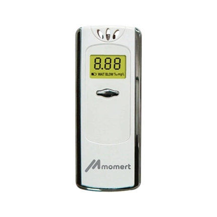 Momert 1707 alkoholteszter mértékegység %, méret 100x42x16 mm, kijelzés: 0.00-0.80 %, pontosság:+/-0,15%