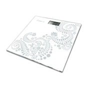 Momert 58704 digitális személymérleg üveg mérőfelülettel, kapacitás: 180 kg, osztás: 100 g, precíziós mérési rendszer,