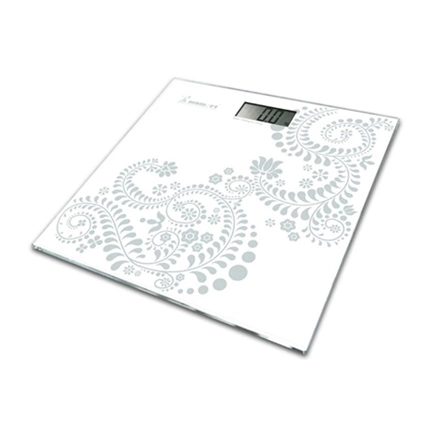 Momert 58704 digitális személymérleg üveg mérőfelülettel, kapacitás: 180 kg, osztás: 100 g, precíziós mérési rendszer,