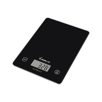 Momert 6864 digitális konyhamérleg üveg felülettel, kapacitás: 15 kg, osztás: 1 g