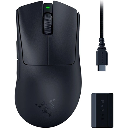 Mouse Razer DeathAdder V3 Pro + HyperPolling Wireless Dongle, Black