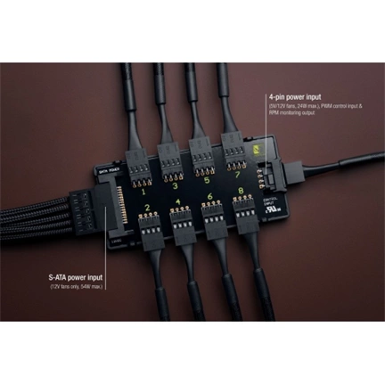 NOCTUA NA-FH1 8-Channel Fan Hub 12V/5V