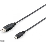 NONAME 128523 USB 2.0 A-microB kábel, apa/apa, 1,8m