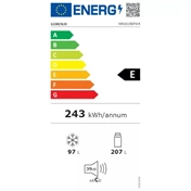 NRK619EPW4 alulfagyasztós hűtő No Frost