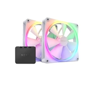 NZXT F140 RGB - Twin Pack w/Ctrl - White