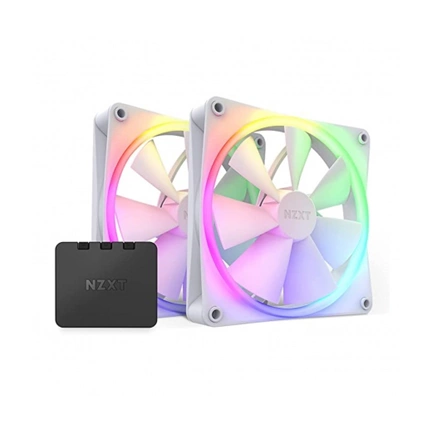 NZXT F140 RGB Core - Twin Pack w/Ctrl - White