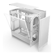 NZXT H5 Flow (2024) számítógépház, fehér