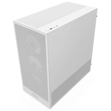 NZXT H5 Flow RGB (2024) számítógépház, fehér
