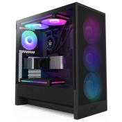 NZXT H5 Flow RGB (2024) számítógépház, fekete