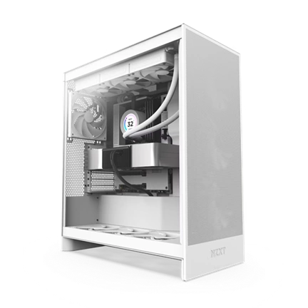 NZXT H7 Flow (2024) számítógépház - matt fehér