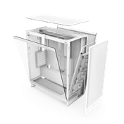 NZXT H7 Flow (2024) számítógépház - matt fehér