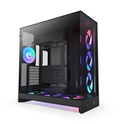 NZXT H9 Flow (2025) számítógépház - E-ATX, nagy kétkamrás, fekete