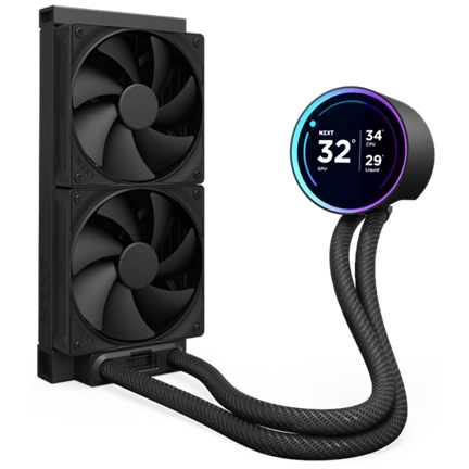 NZXT Kraken Elite 240 (2024) AiO vízhűtőrendszer LCD kijelzővel, fekete
