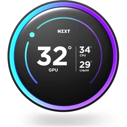 NZXT Kraken Elite 360 (2024) AiO vízhűtőrendszer LCD kijelzővel, fekete