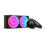 NZXT Kraken Plus 240 RGB - AiO vízhűtőrendszer 1,54"-es LCD kijelzővel, fekete