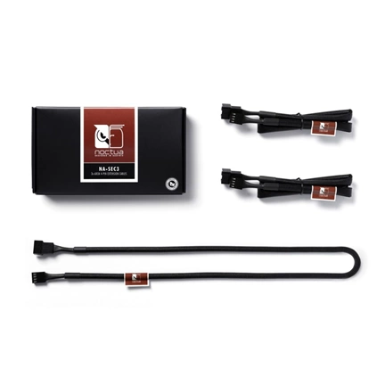 Noctua NA-SEC1 chromax.black 4pin PWM fan cable extension set 60 cm