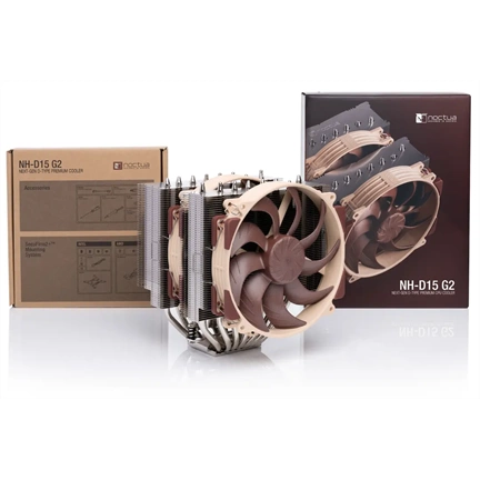 Noctua NH-D15 G2 processzorhűtő - 8 hőcső, két NF-A14x25r G2 ventilátor, PWM vezérlés
