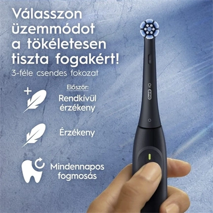 Oral-B iO2 elektromos fogkefe, Night Black, éjfekete