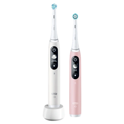 Oral-B iO6 elektromos fogkefe DuoPack White + Pink