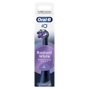 Oral-B iO fogkefefej Radiant White 4 db - fekete