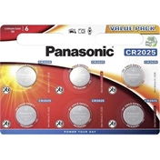 PANASONIC CR2025 3V lítium gombelem 6db