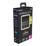 PANASONIC Eneloop LCD-s gyorstöltő 4db AA/AAA elemhez