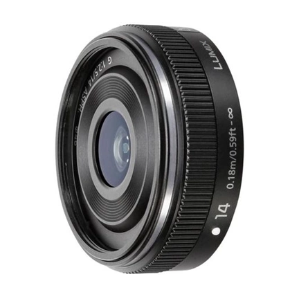 PANASONIC Fixed focus H-H014AE-K Lumix G pancake 14mm/f2,5 ASPH. Black PANASONIC Fixed focus H-H014AE-K Lumix G pancake 14mm/f2,5 ASPH. Black