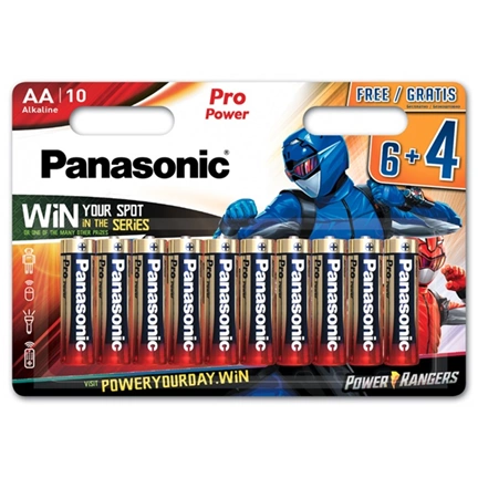 PANASONIC Pro Power AA 1,5V 10db Power Rangers