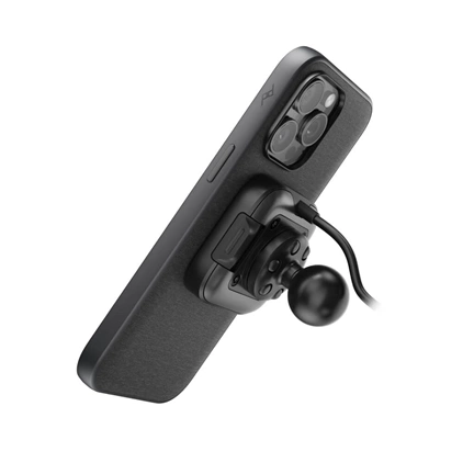 PEAK DESIGN Mobile Motorcycle Mount 1" Ball Adapter: Locking & Charging Black