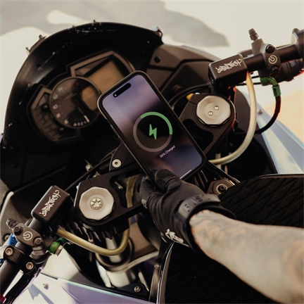 PEAK DESIGN Mobile Motorcycle Mount Stem Mount: Charging Black