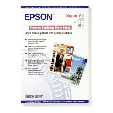 PHOTO PAPER EPSON PREMIUM SEMIGLOSS 251g A3+ 20lap