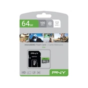 PNY Elite microSDHC 64GB Class 10 UHS-I 85MB/s + SD adapter