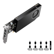 PNY Nvidia RTX A400 4GB GDDR6 PCIe 4.0 x8 4xmDP LP (kis doboz)