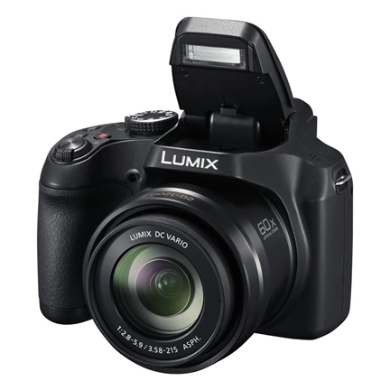 Panasonic DC-FZ82DE-K Kompakt Ultrazoom Kamera kompakt fényképezőgép fekete