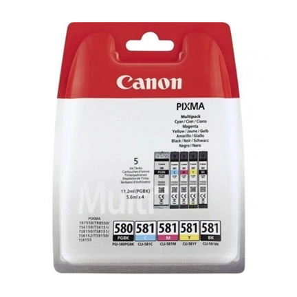 Patron Canon PGI-580/CLI-581 BK/CMYK MULTI PACK BLISTERED W SECURITY