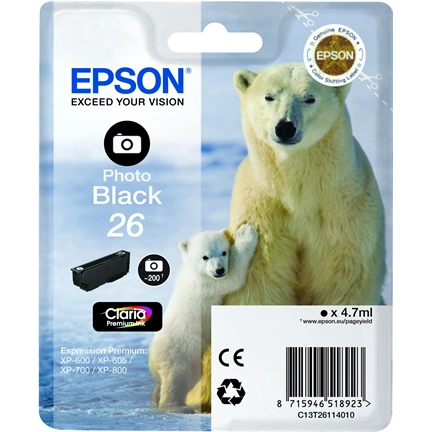 Patron Epson T2611 Photo Black Claria 4,7ml