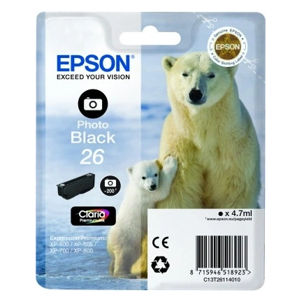 Patron Epson T2611 Photo Black Claria 4,7ml