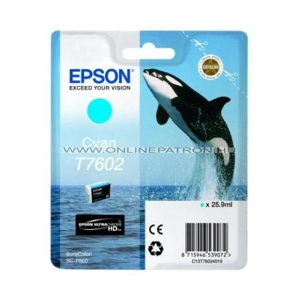 Patron Epson T7602 Cyan Patron Epson T7602 Cyan